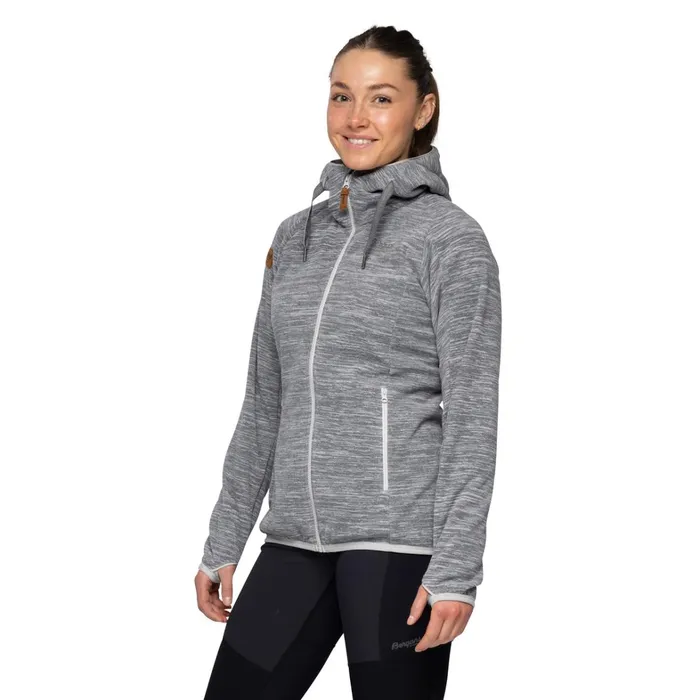 Bergans Of Norway Fleece Hareid Fleece W Jacket Aluminium 8211 Women