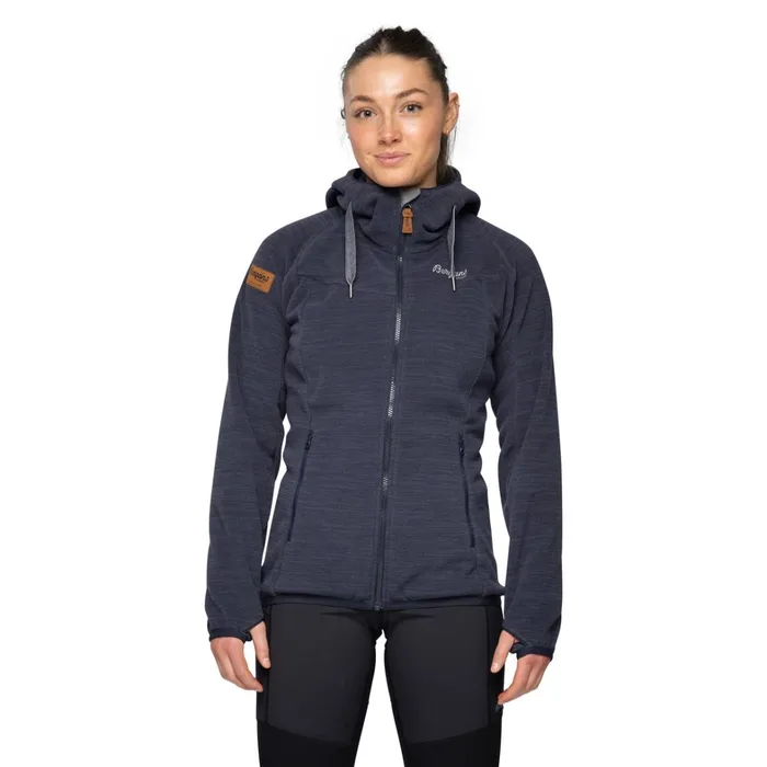 Bergans Of Norway Fleece Hareid Fleece W Jacket Dark Navy 8211 Women