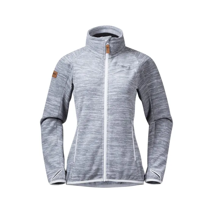 Bergans Of Norway Fleece Hareid Fleece W Jacket Nohood Aluminium 8211 Women