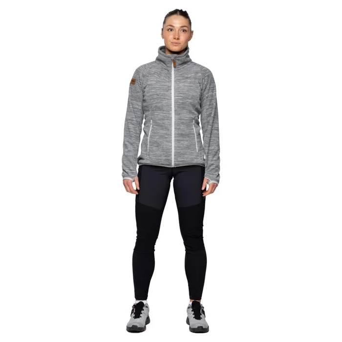 Bergans Of Norway Fleece Hareid Fleece W Jacket Nohood Aluminium 8211 Women