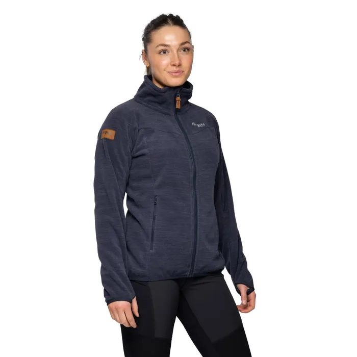 Bergans Of Norway Fleece Hareid Fleece W Jacket Nohood Dark Navy 8211 Women
