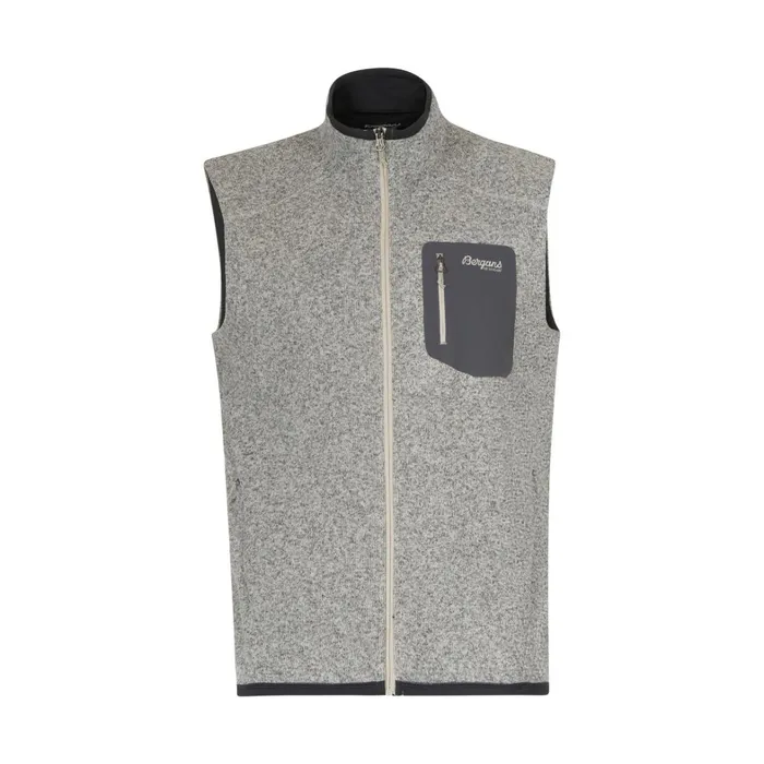 Bergans Of Norway Fleece Kamphaug Knitted Vest Chalk Sand 8211 Men
