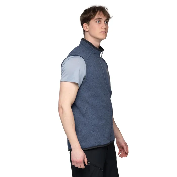 Bergans Of Norway Fleece Kamphaug Knitted Vest Granite Blue 8211 Men