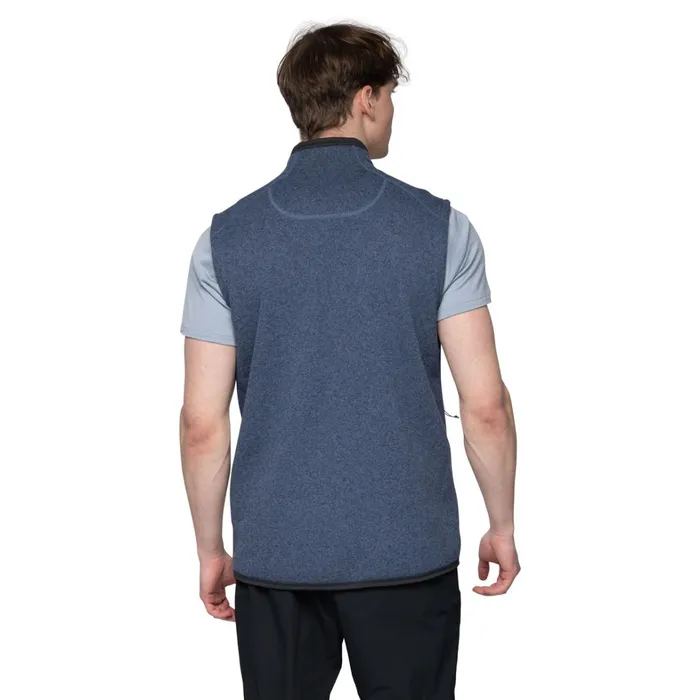 Bergans Of Norway Fleece Kamphaug Knitted Vest Granite Blue 8211 Men