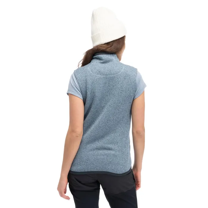 Bergans Of Norway Fleece Kamphaug Knitted Vest Husky Blue 8211 Women