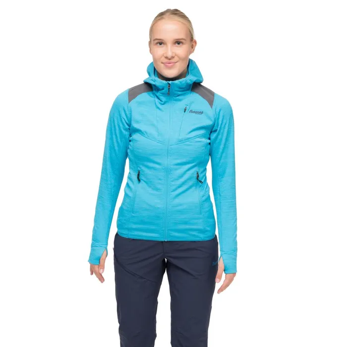 Bergans Of Norway Fleece Rabot Active Mid Hood W Jacket Aqua Lagoon 8211 Women Bergans Of Norway Fleece Rabot Active Mid Hood W Jacket Aqua Lagoon 8211 Women
