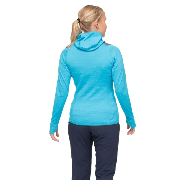 Bergans Of Norway Fleece Rabot Active Mid Hood W Jacket Aqua Lagoon 8211 Women