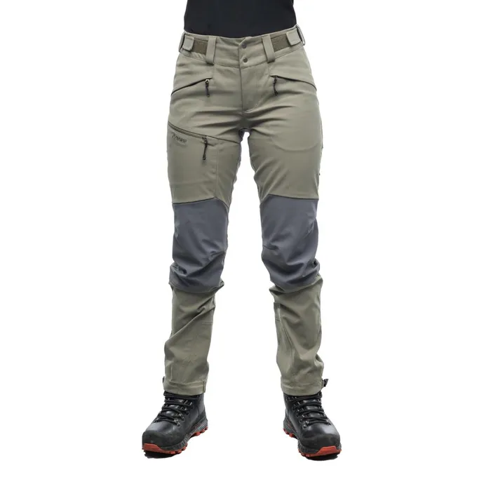 Bergans Of Norway Hiking Pants Fjorda Trekking Hybrid W Pants Green Mud Solid Dark Grey 8211 Women