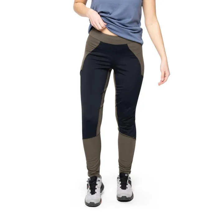 Bergans Of Norway Hiking Pants Flyen Winter Tights Dark Green Mud Black 8211 Women
