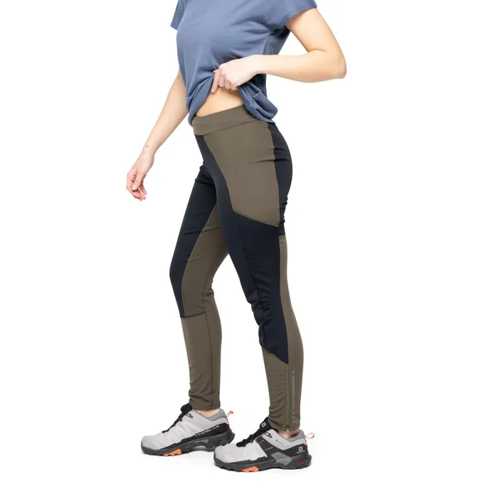 Bergans Of Norway Hiking Pants Flyen Winter Tights Dark Green Mud Black 8211 Women