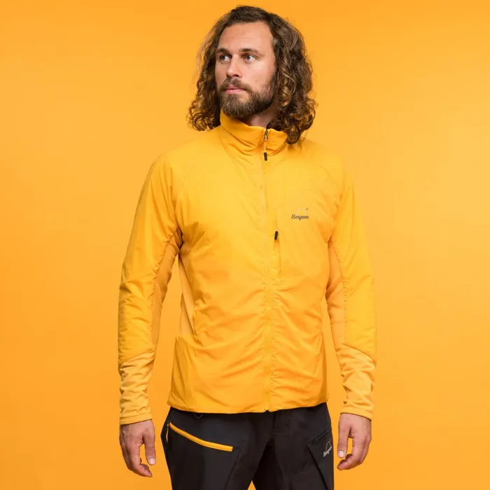 Bergans Of Norway Insulated Jackets Y Mountainline Light Insulated Air Jacket Mango Yellow 8211 Men
