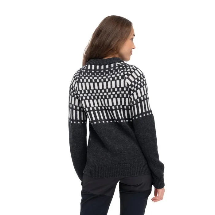 Bergans Of Norway Jumpers And Long Sleeves Nordmarka Merino Jumper Dark Shadow Grey Aluminium 8211 Women