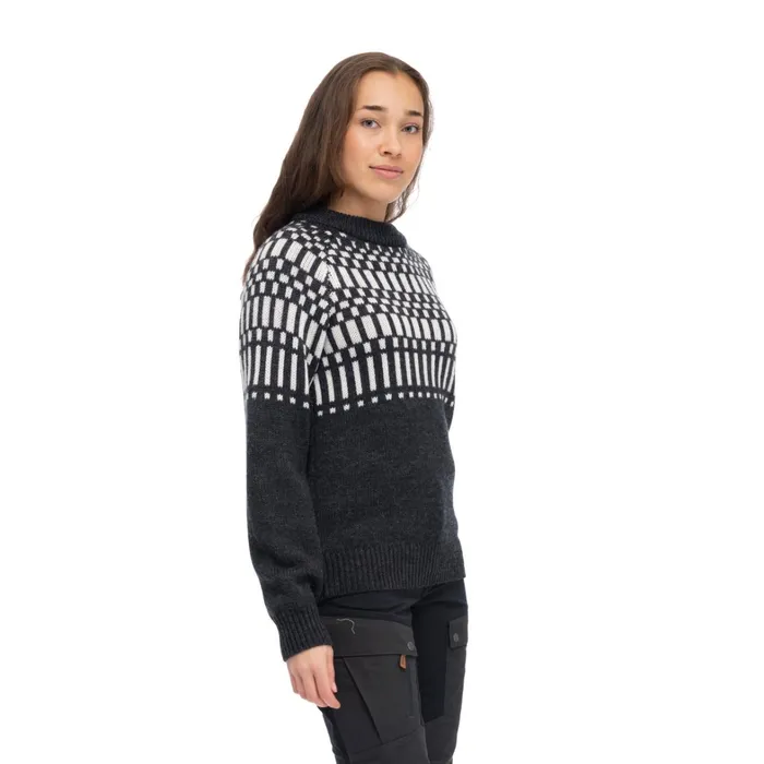 Bergans Of Norway Jumpers And Long Sleeves Nordmarka Merino Jumper Dark Shadow Grey Aluminium 8211 Women