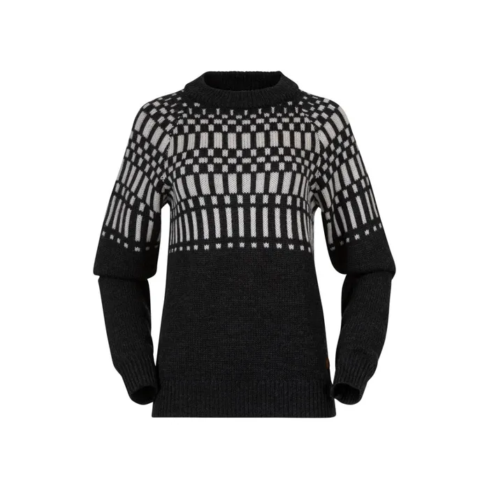 Bergans Of Norway Jumpers And Long Sleeves Nordmarka Merino Jumper Dark Shadow Grey Aluminium 8211 Women