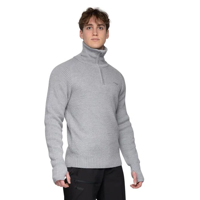 Bergans Of Norway Jumpers And Long Sleeves Ulriken Jumper Magnesium Grey 8211 Men