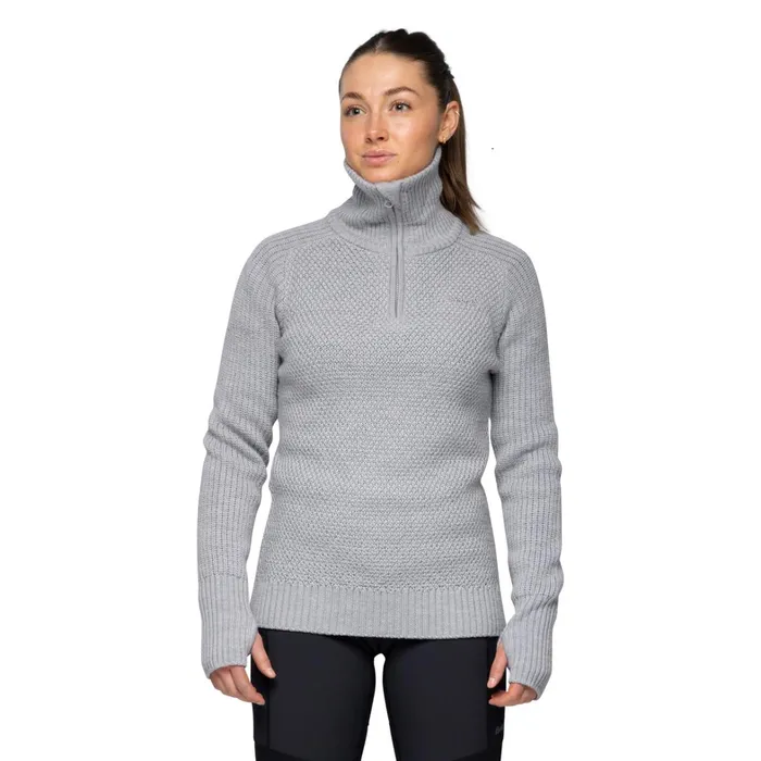 Bergans Of Norway Jumpers And Long Sleeves Ulriken Jumper Magnesium Grey 8211 Women Bergans Of Norway Jumpers And Long Sleeves Ulriken Jumper Magnesium Grey 8211 Women