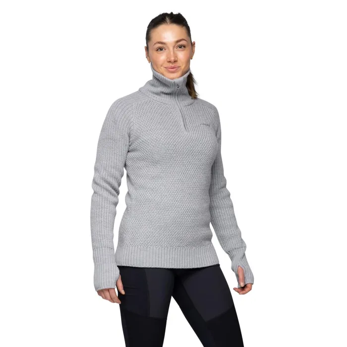 Bergans Of Norway Jumpers And Long Sleeves Ulriken Jumper Magnesium Grey 8211 Women