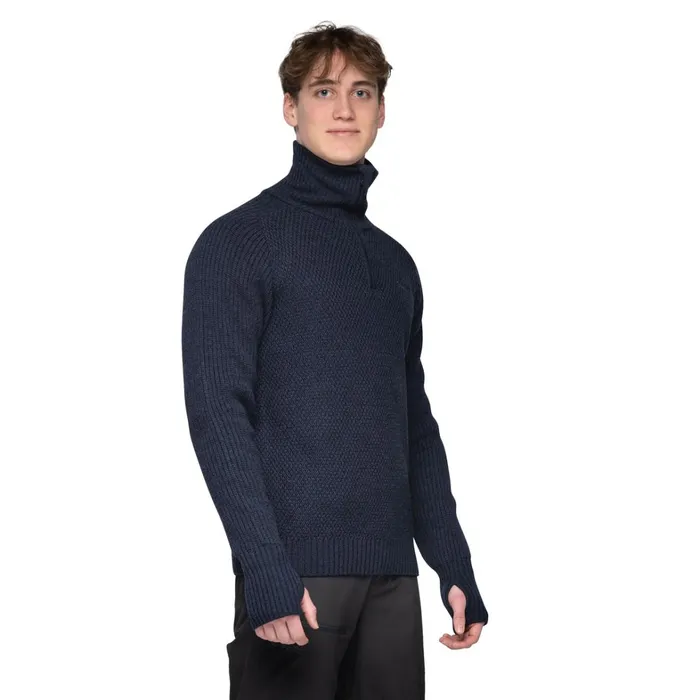 Bergans Of Norway Jumpers And Long Sleeves Ulriken Jumper Navy Blue 8211 Men