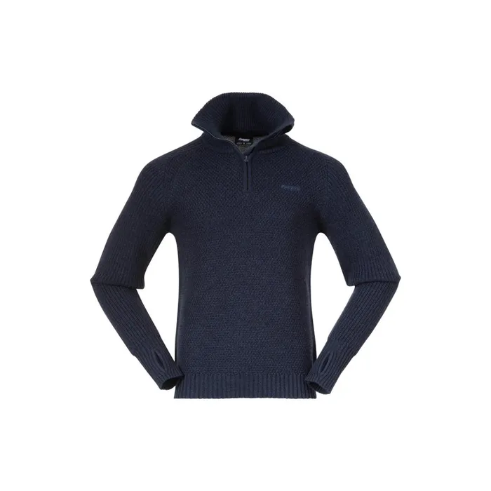 Bergans Of Norway Jumpers And Long Sleeves Ulriken Jumper Navy Blue 8211 Men
