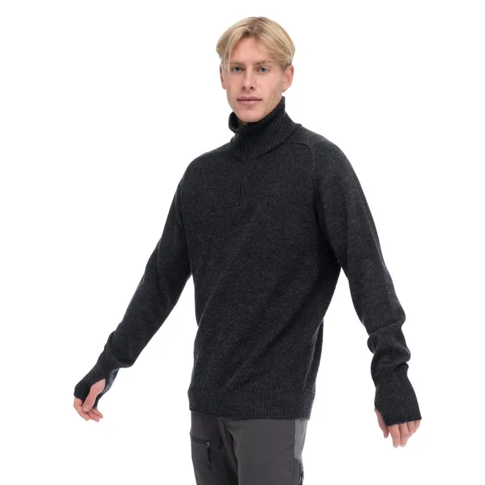Bergans Of Norway Jumpers And Long Sleeves Ulriken Light Merino Jumper Dark Shadow Grey 8211 Men