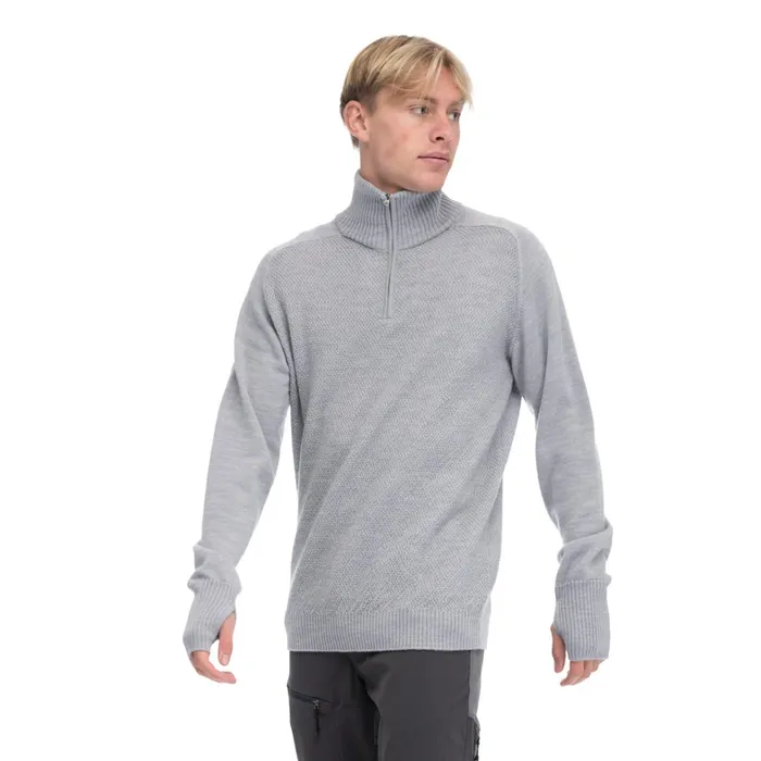 Bergans Of Norway Jumpers And Long Sleeves Ulriken Light Merino Jumper Magnesium Grey 8211 Men