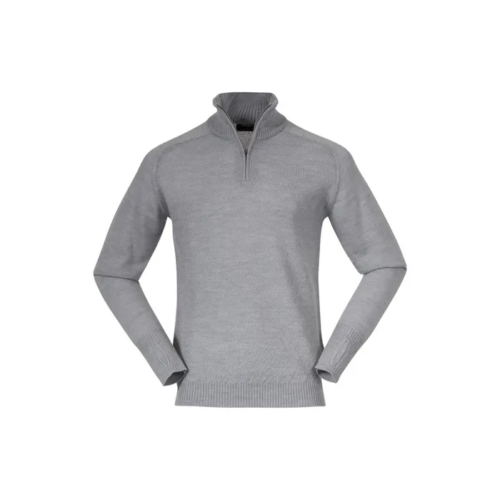 Bergans Of Norway Jumpers And Long Sleeves Ulriken Light Merino Jumper Magnesium Grey 8211 Men