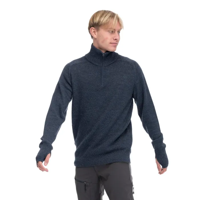 Bergans Of Norway Jumpers And Long Sleeves Ulriken Light Merino Jumper Orion Blue 8211 Men