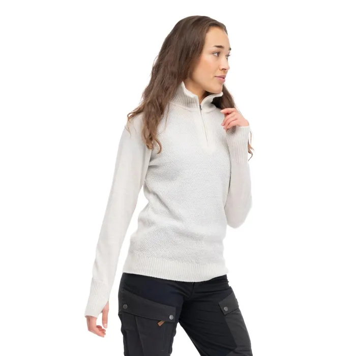 Bergans Of Norway Jumpers And Long Sleeves Ulriken Light Merino Jumper Vanilla White 8211 Women