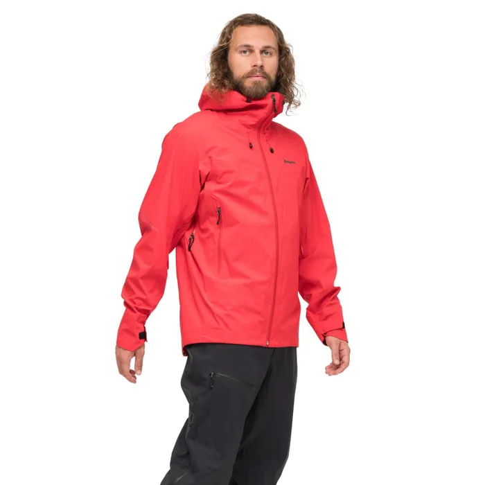 Bergans Of Norway Shell Jackets Rabot Allround 3l Shell Jacket Fire Red 8211 Men