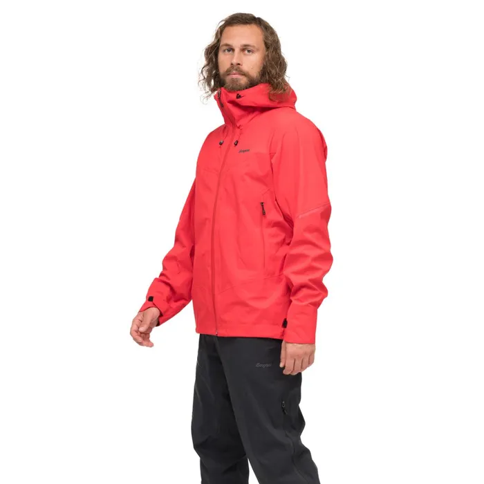 Bergans Of Norway Shell Jackets Rabot Allround 3l Shell Jacket Fire Red 8211 Men