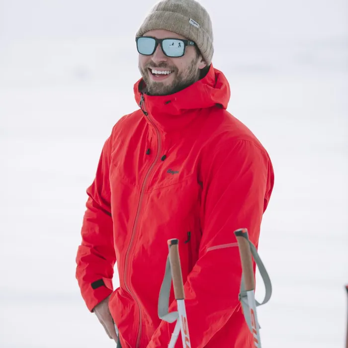 Bergans Of Norway Shell Jackets Rabot Allround 3l Shell Jacket Fire Red 8211 Men