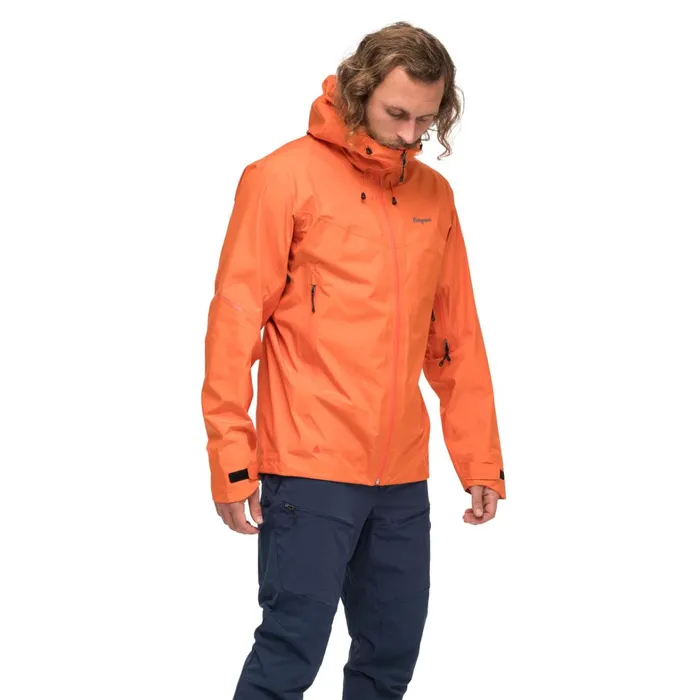 Bergans Of Norway Shell Jackets Rabot Light 3l Shell Jacket Alert Orange 8211 Men