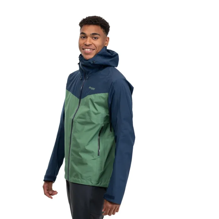 Bergans Of Norway Shell Jackets Skar Light 3l Shell Jacket Dark Jade Green Navy Blue 8211 Men