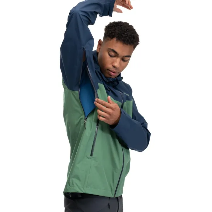 Bergans Of Norway Shell Jackets Skar Light 3l Shell Jacket Dark Jade Green Navy Blue 8211 Men