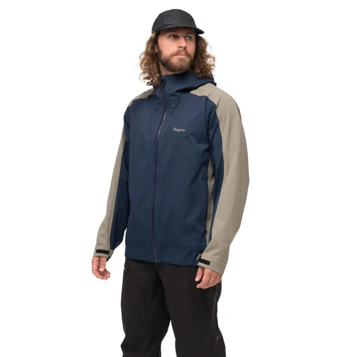 Bergans Of Norway Shell Jackets Vaagaa Allround 3l Shell Jacket Navy Blue Greenmud 8211 Men