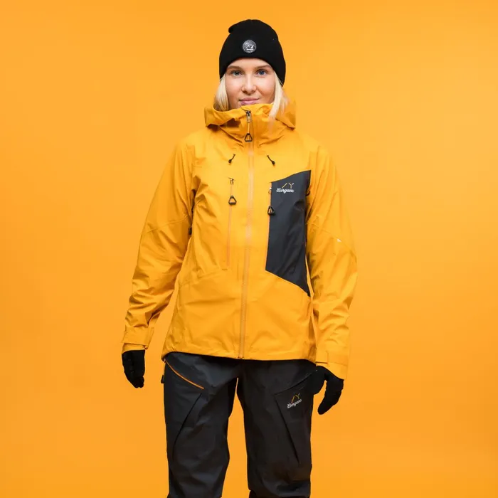 Bergans Of Norway Shell Jackets Y Mountainline Breathe 3l Shell Jacket Mango Yellow 8211 Women Bergans Of Norway Shell Jackets Y Mountainline Breathe 3l Shell Jacket Mango Yellow 8211 Women