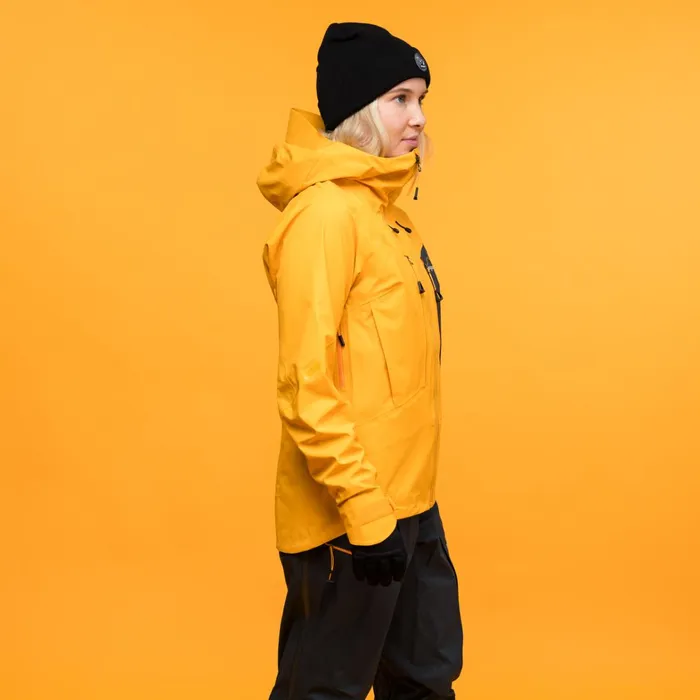 Bergans Of Norway Shell Jackets Y Mountainline Breathe 3l Shell Jacket Mango Yellow 8211 Women