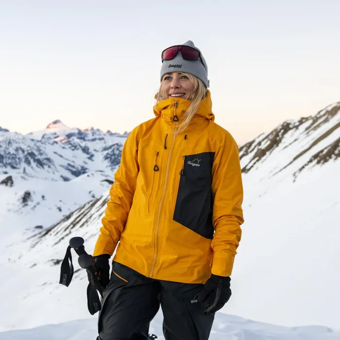 Bergans Of Norway Shell Jackets Y Mountainline Breathe 3l Shell Jacket Mango Yellow 8211 Women