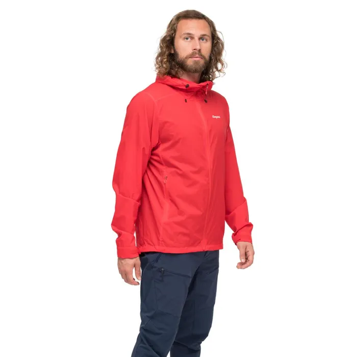 Bergans Of Norway Softshell Jackets Rabot Windbreaker Jacket Fire Red 8211 Men