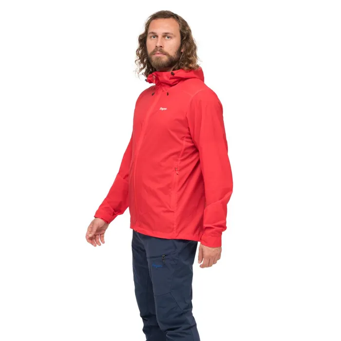 Bergans Of Norway Softshell Jackets Rabot Windbreaker Jacket Fire Red 8211 Men