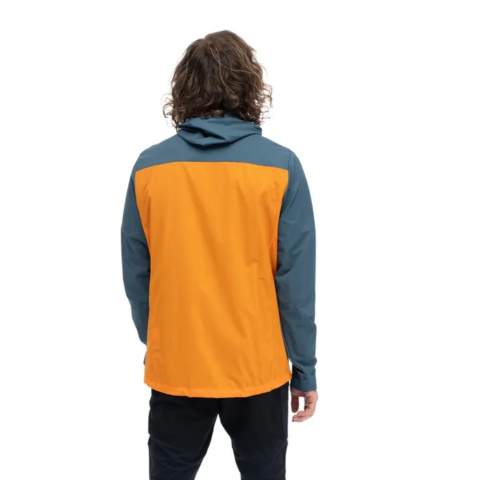 Bergans Of Norway Softshell Jackets Skar Light Windbreaker Jacket Cloudberry Yellow Orion Blue 8211 Men