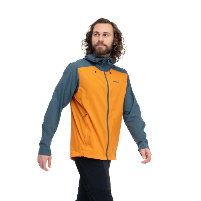 Bergans Of Norway Softshell Jackets Skar Light Windbreaker Jacket Cloudberry Yellow Orion Blue 8211 Men