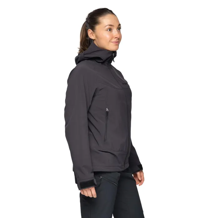 Bergans Of Norway Softshell Jackets Vaagaa Softshell Jacket Hood Black 8211 Women