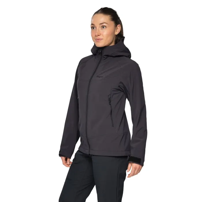 Bergans Of Norway Softshell Jackets Vaagaa Softshell Jacket Hood Black 8211 Women