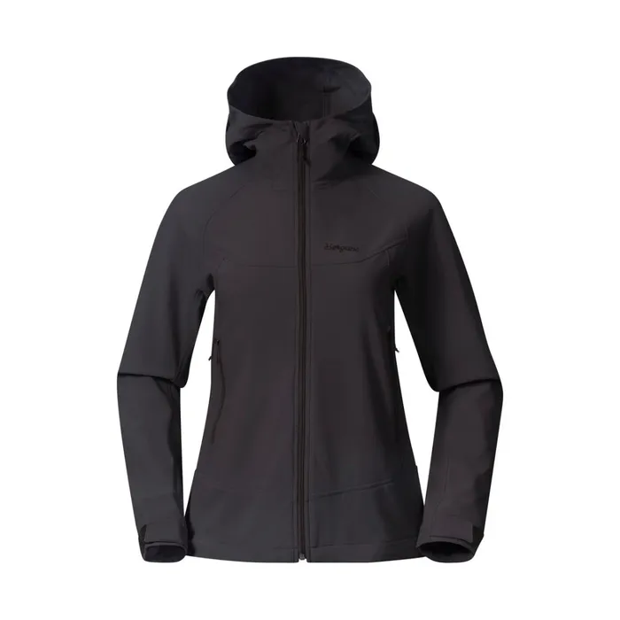 Bergans Of Norway Softshell Jackets Vaagaa Softshell Jacket Hood Black 8211 Women