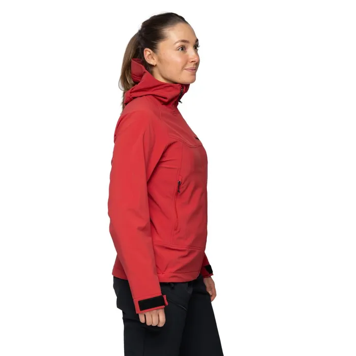Bergans Of Norway Softshell Jackets Vaagaa Softshell Jacket Hood Crimson Red 8211 Women