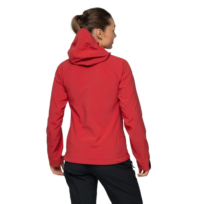 Bergans Of Norway Softshell Jackets Vaagaa Softshell Jacket Hood Crimson Red 8211 Women