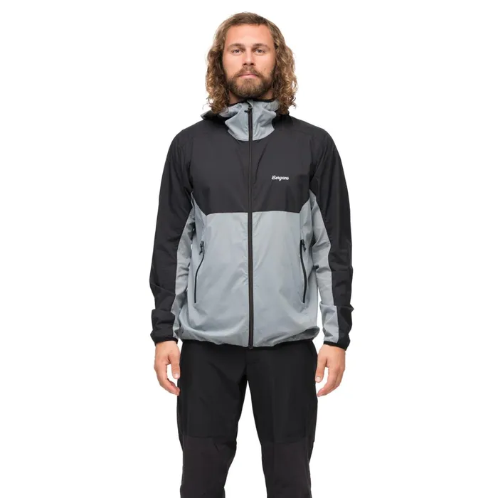 Bergans Of Norway Softshell Jackets Vaagaa Windbreaker Jacket Husky Blue Black 8211 Men