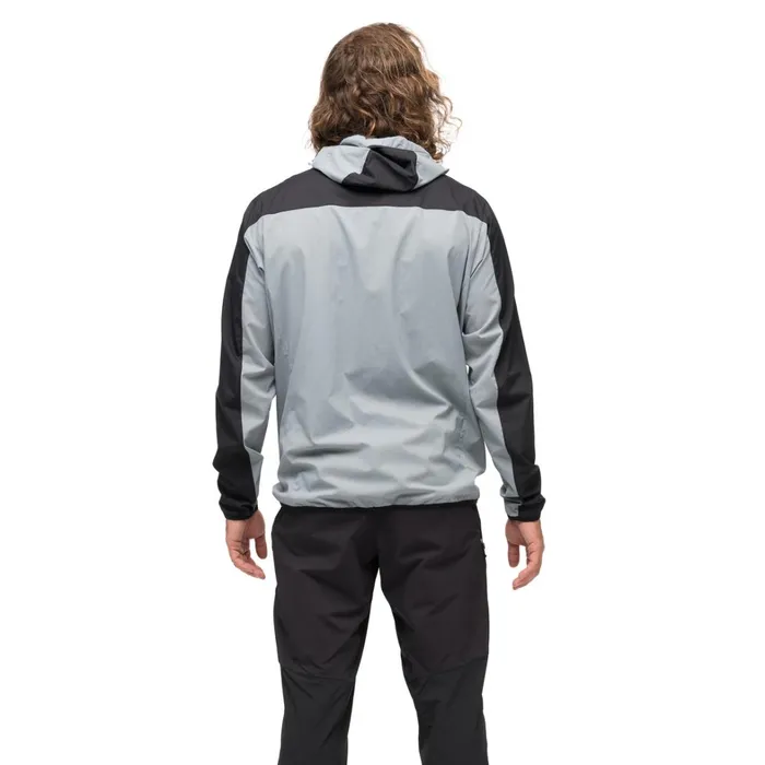 Bergans Of Norway Softshell Jackets Vaagaa Windbreaker Jacket Husky Blue Black 8211 Men