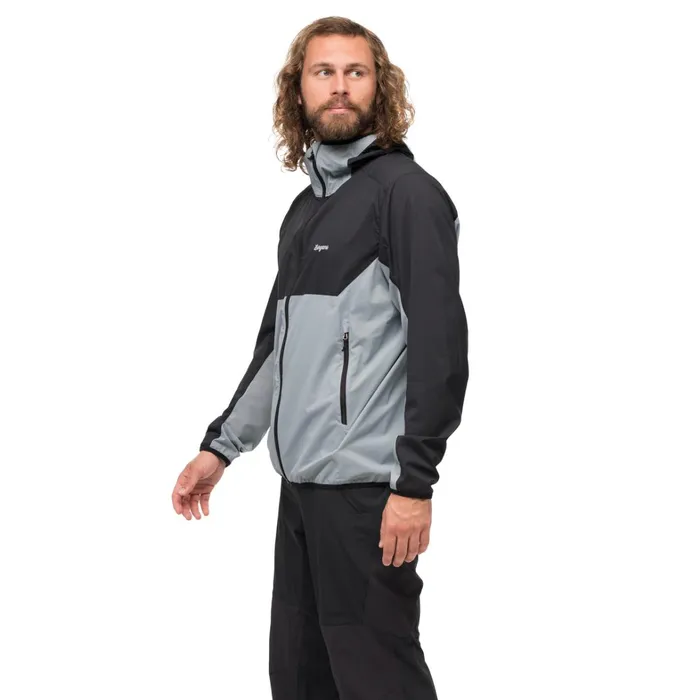 Bergans Of Norway Softshell Jackets Vaagaa Windbreaker Jacket Husky Blue Black 8211 Men